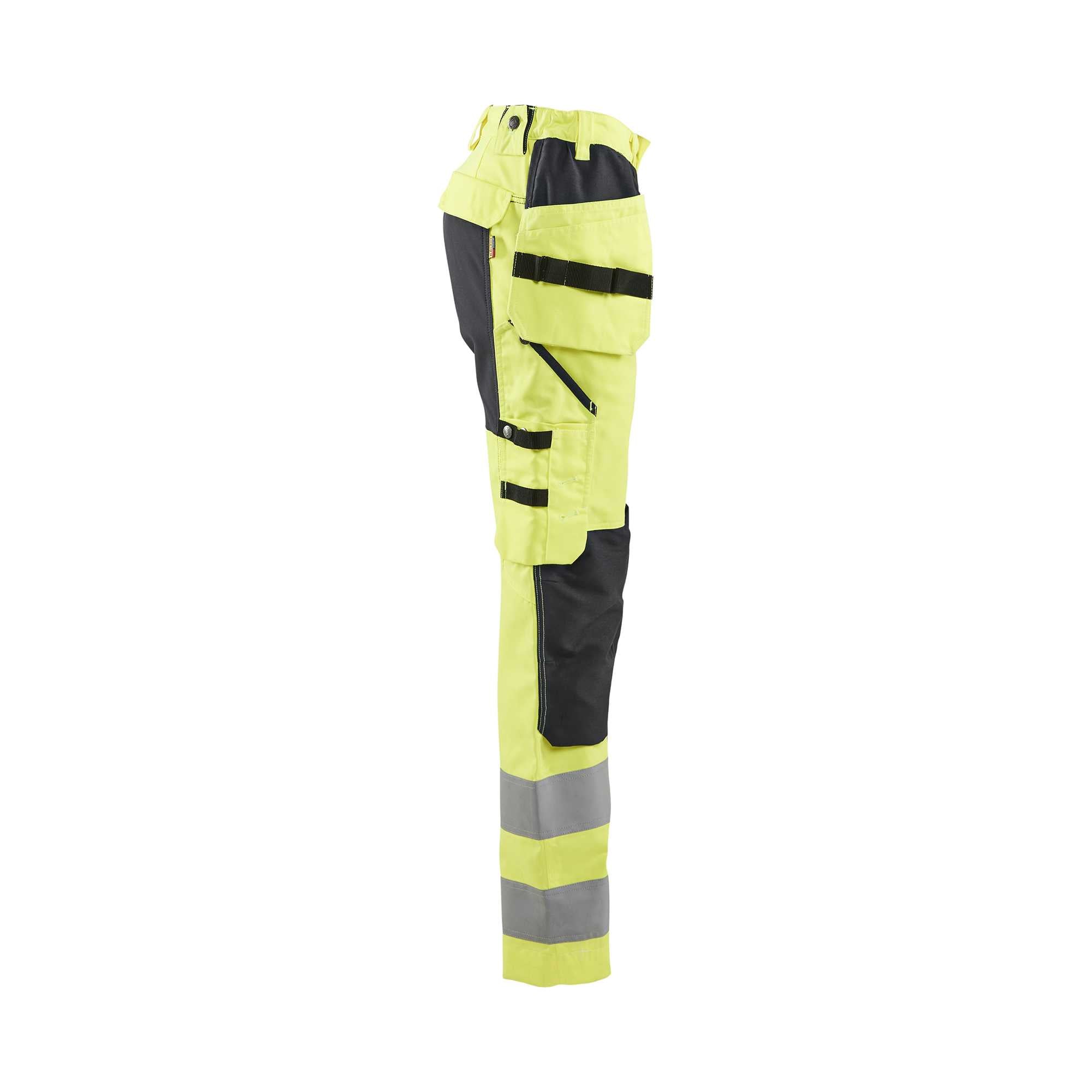 BLAKLADER 71631811 | Women's Hi Vis trousers with stretch Hi Vis Reflective Work Trousers Women - Class 2 Certified